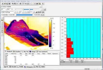 nueva técnica de data de muerte forense por termomicrobiología 284 resultados de termografía infrarroja sobre cadáver. autor: isabel fdez corcobado, instituto de medicina legal de granada, 2006. software cortesía de alava ingenieros, s.a.