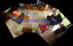 vista panorámica compuesta de sitio cerrado