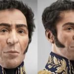 reconstrucción del rostro de simón bolivar