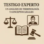 testigo experto: un análisis de terminología y conceptos legales
