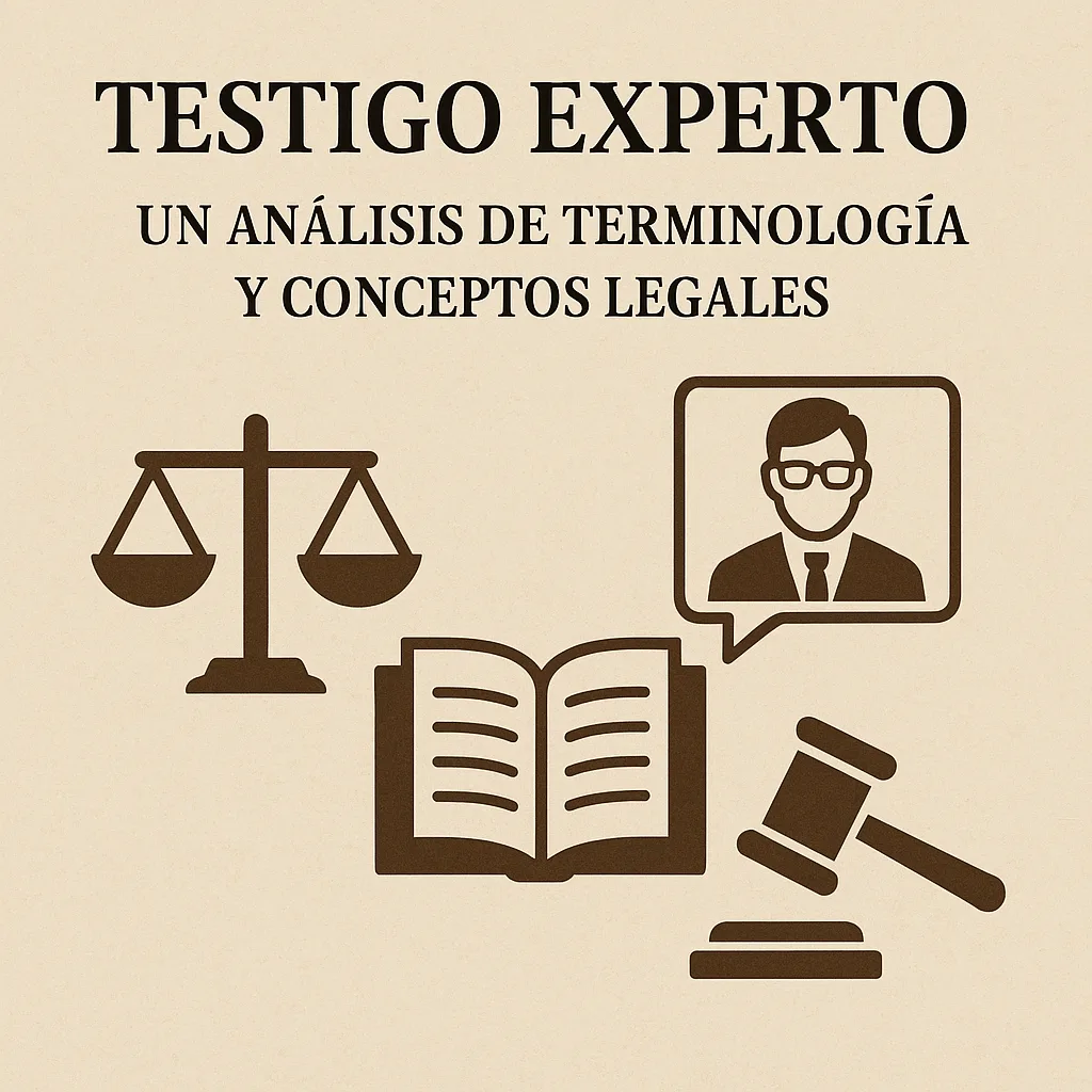 testigo experto: un análisis de terminología y conceptos legales