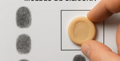 autenticación de huellas dactilares entintadas falsificadas mediante moldes de silicona 18 huellas digitales con silicona