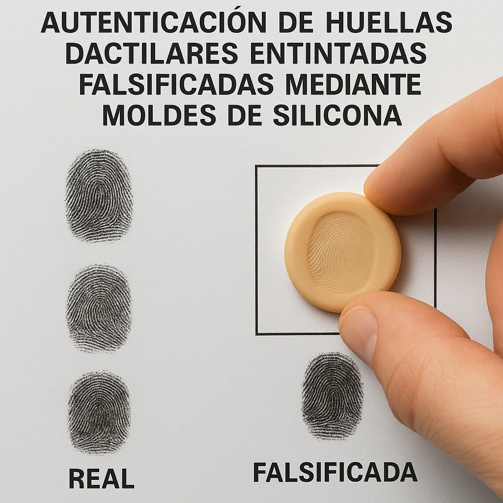 huellas digitales con silicona