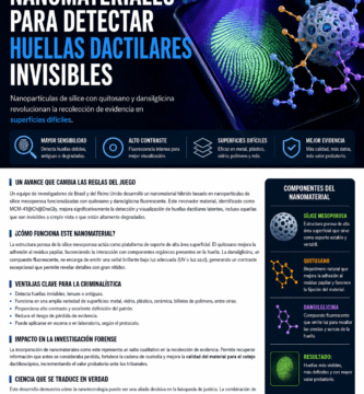 nanomateriales para revelar huellas dactilares