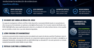 nanomateriales para revelar huellas dactilares